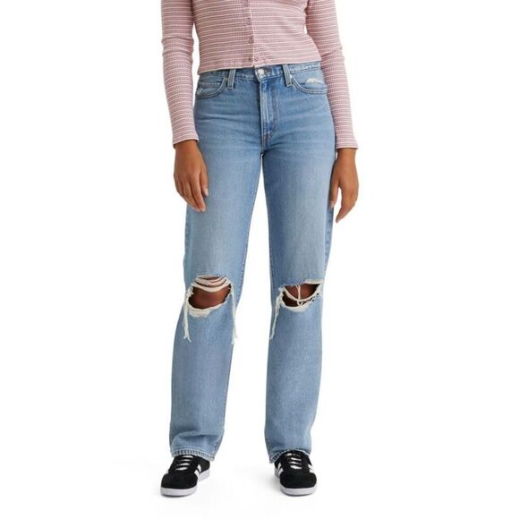Levi's -  Women's Mid-Rise '94 Baggy Straight Jeans - Dijon - Picture 1 of 4